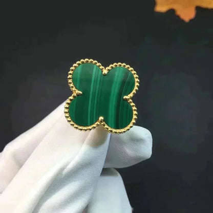[Lumi Jewellery]CLOVER MALACHITE RING