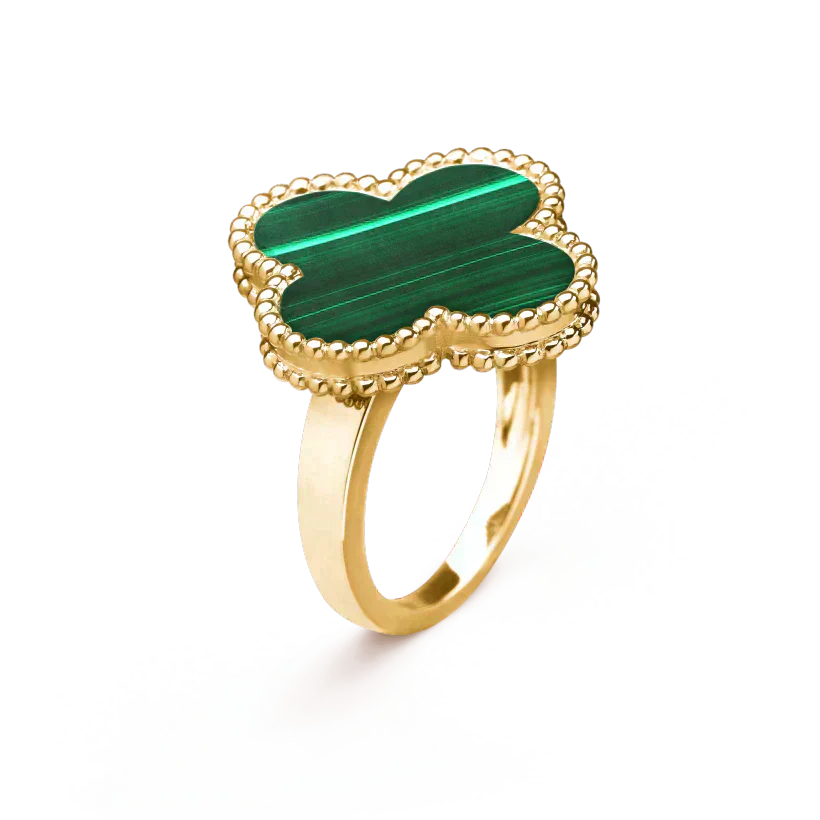 [Lumi Jewellery]CLOVER MALACHITE RING