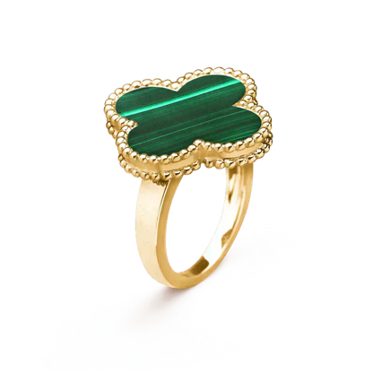 [Lumi Jewellery]CLOVER MALACHITE RING