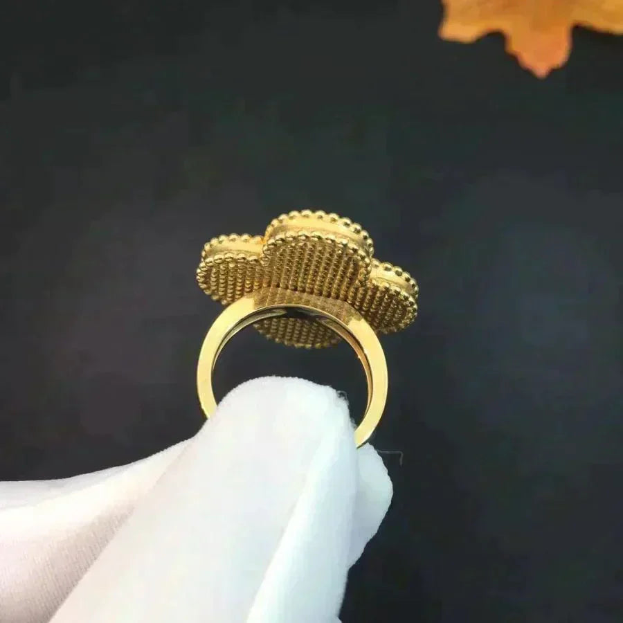 [Lumi Jewellery]CLOVER MALACHITE RING