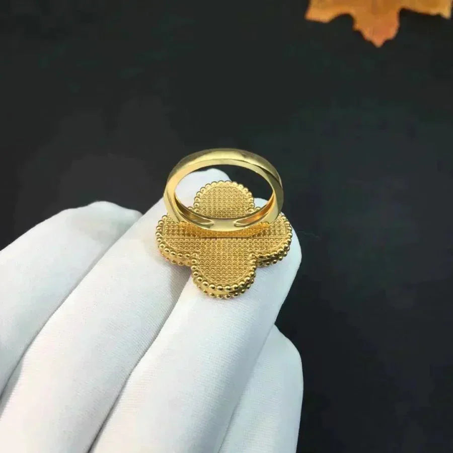 [Lumi Jewellery]CLOVER MALACHITE RING