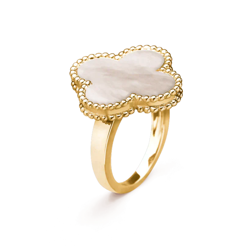 [Lumi Jewellery]CLOVER WHITE MOP RING