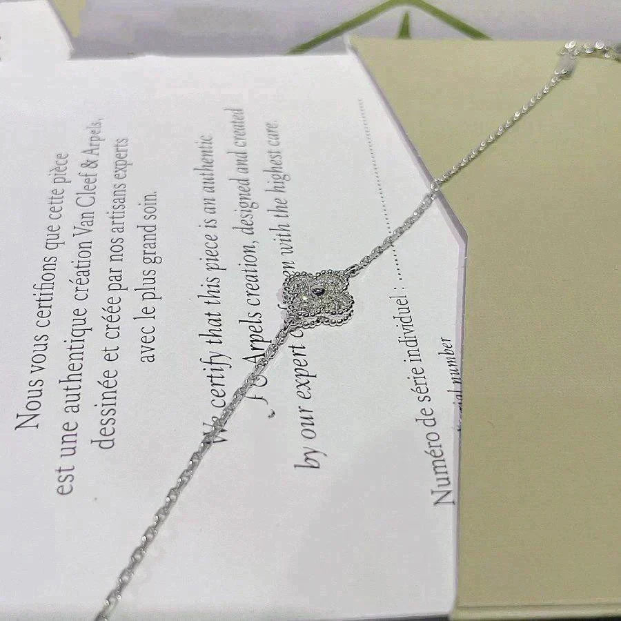 [Lumi Jewellery]CLOVER  SINGLE FLOWER BRACELET SILVER