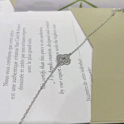 [Lumi Jewellery]CLOVER  SINGLE FLOWER BRACELET SILVER
