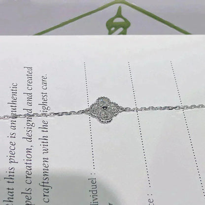 [Lumi Jewellery]CLOVER  SINGLE FLOWER BRACELET SILVER