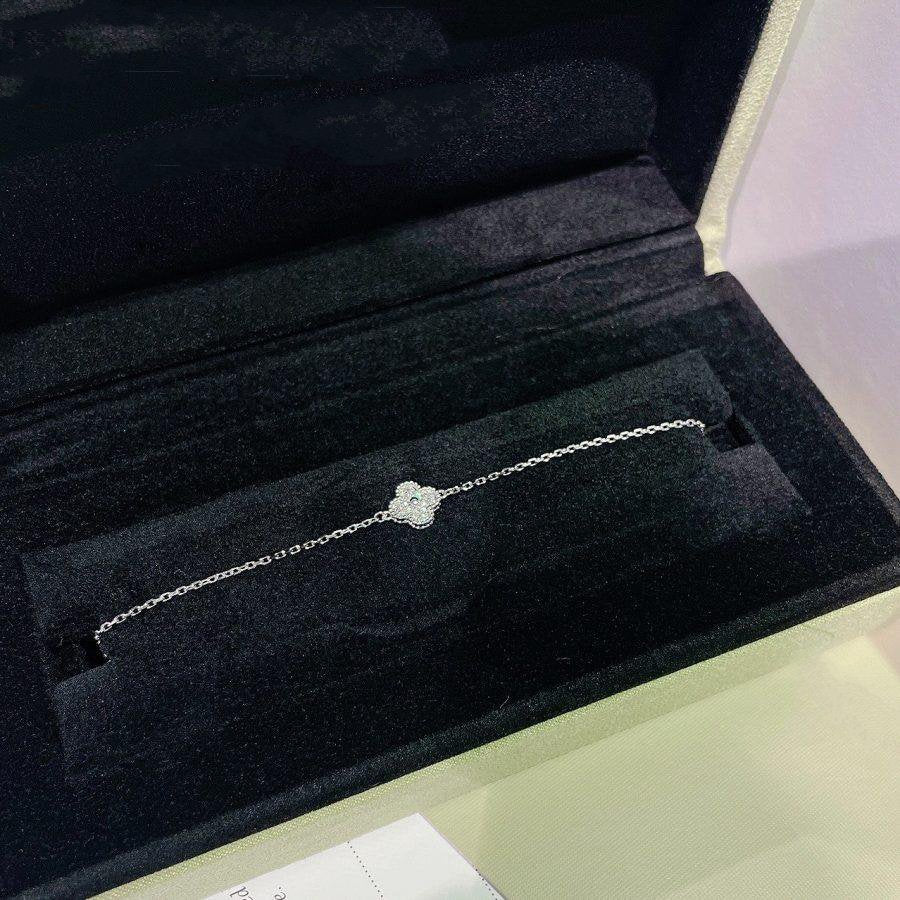 [Lumi Jewellery]CLOVER  SINGLE FLOWER BRACELET SILVER