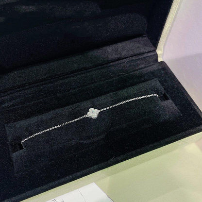 [Lumi Jewellery]CLOVER  SINGLE FLOWER BRACELET SILVER