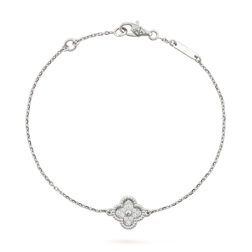 [Lumi Jewellery]CLOVER  SINGLE FLOWER BRACELET SILVER