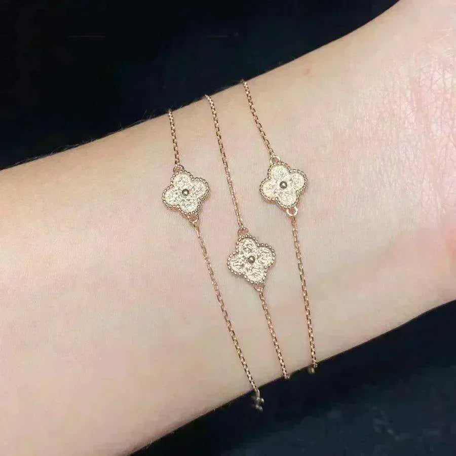 [Lumi Jewellery]CLOVER SINGLE FLOWER BRACELET