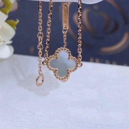 [Lumi Jewellery]CLOVER WHITE MOP SINGLE FLOWER BRACELET