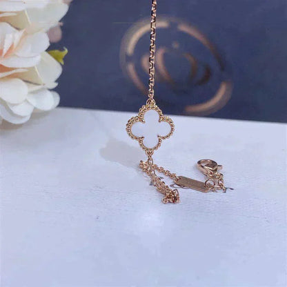 [Lumi Jewellery]CLOVER WHITE MOP SINGLE FLOWER BRACELET