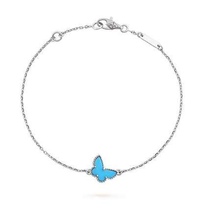 [Lumi Jewellery]BUTTERFLY TURQUOISE BUTTERFLY BRACELET SILVER