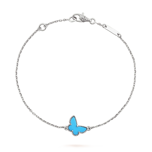 [Lumi Jewellery]BUTTERFLY TURQUOISE BUTTERFLY BRACELET SILVER