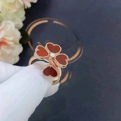 [Lumi Jewellery]SWEET CLOVER CARNELIAN RING