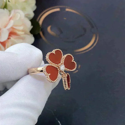 [Lumi Jewellery]SWEET CLOVER CARNELIAN RING