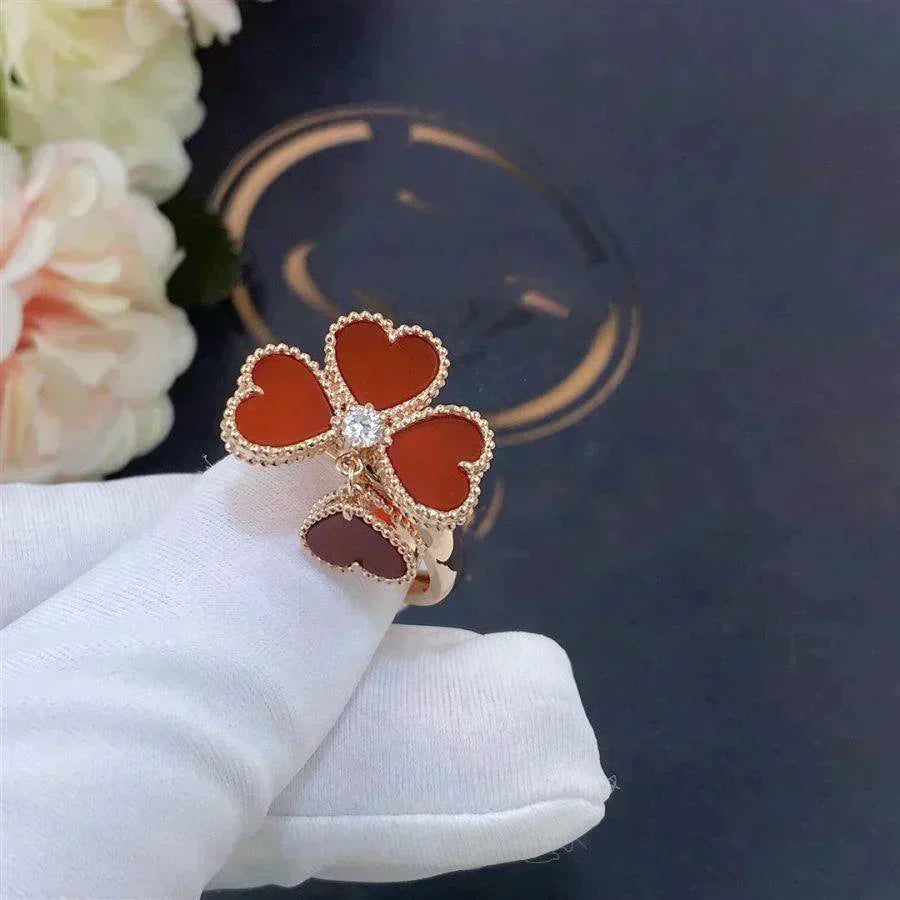 [Lumi Jewellery]SWEET CLOVER CARNELIAN RING