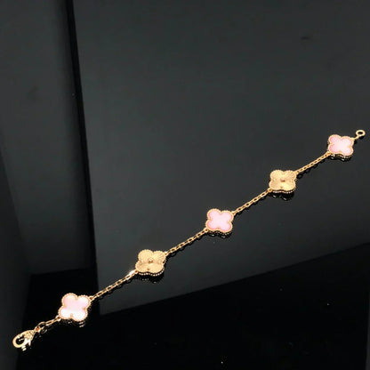 [Lumi Jewellery] CLOVER 5 MOTIFS  PINK MOP BRACELET COLLECTION