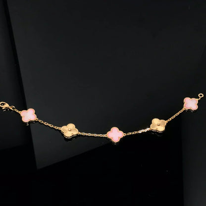 [Lumi Jewellery] CLOVER 5 MOTIFS  PINK MOP BRACELET COLLECTION