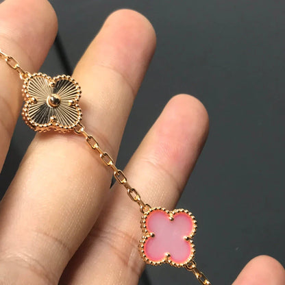 [Lumi Jewellery] CLOVER 5 MOTIFS  PINK MOP BRACELET COLLECTION