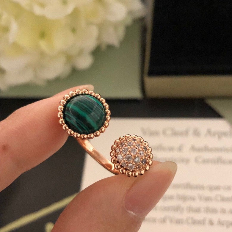 [Lumi Jewellery]PERLEE COULEURS DIAMOND ROSE GOLD BETWEEN THE FINGER RING