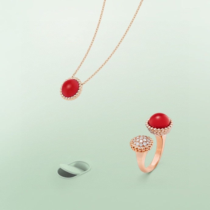 [Lumi Jewellery]PERLEE COULEURS DIAMOND ROSE GOLD BETWEEN THE FINGER RING
