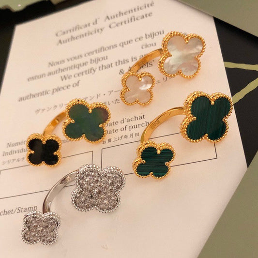 [Lumi Jewellery]CLOVER BETWEEN THE FINGER RING