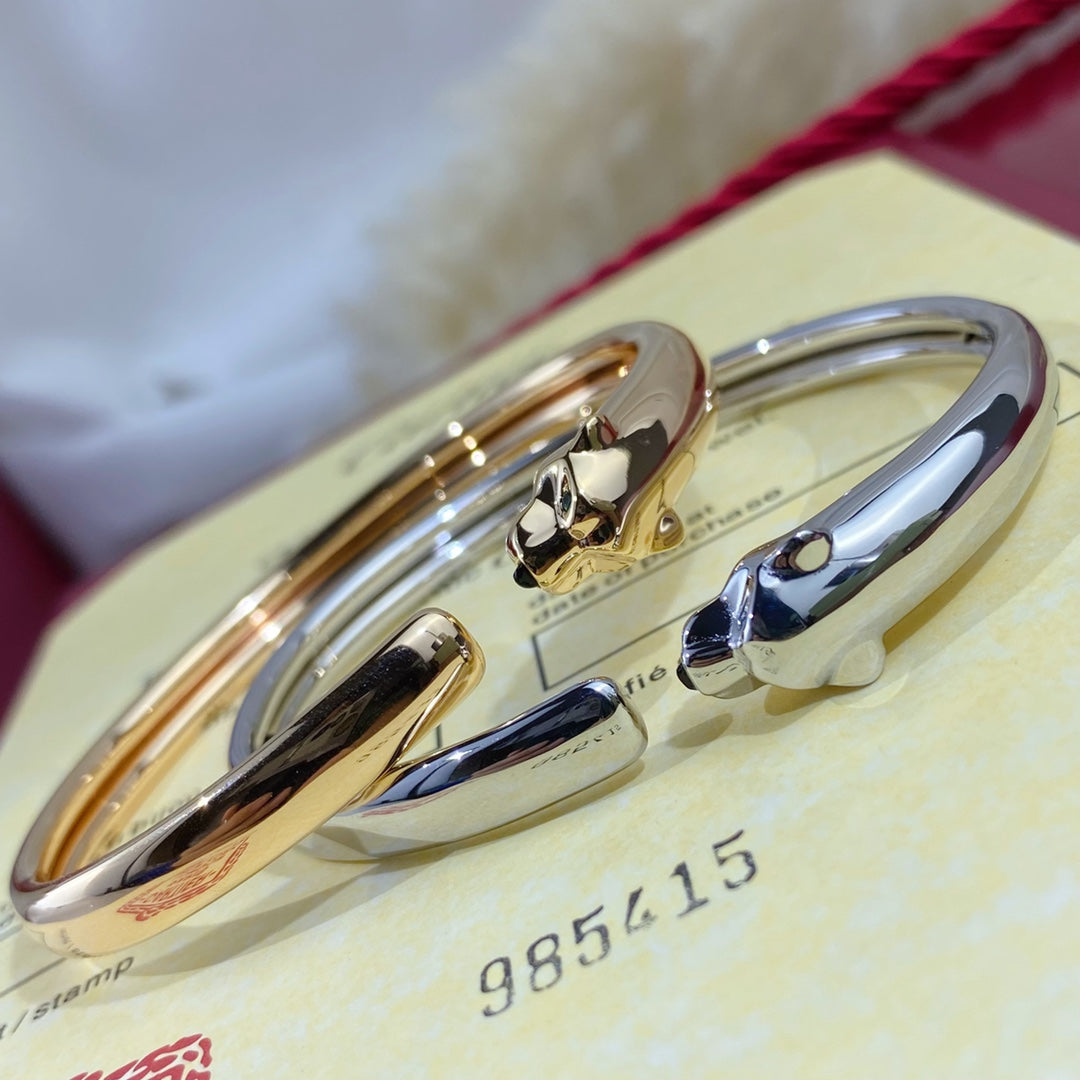 [Lumi Jewellery]PANTHERE SILVER OPEN BRACELET