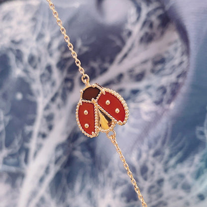 [Lumi Jewellery]LUCKY SPRING 1 MOTIF PINK GOLD BRACELET