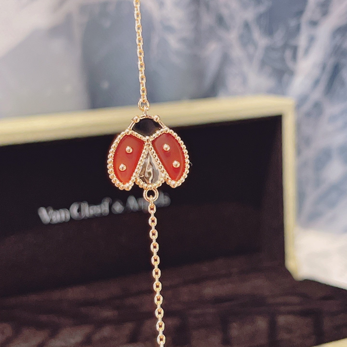 [Lumi Jewellery]LUCKY SPRING 1 MOTIF PINK GOLD BRACELET