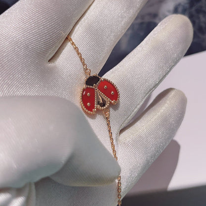 [Lumi Jewellery]LUCKY SPRING 1 MOTIF PINK GOLD BRACELET