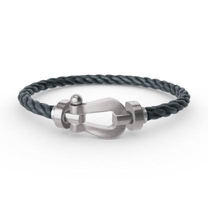 [Lumi Jewellery]FORCE LARGE HORSESHOE NO DIAMOND BRACELET SILVER