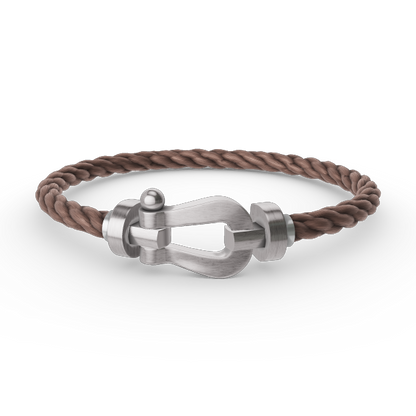 [Lumi Jewellery]FORCE LARGE HORSESHOE NO DIAMOND BRACELET SILVER