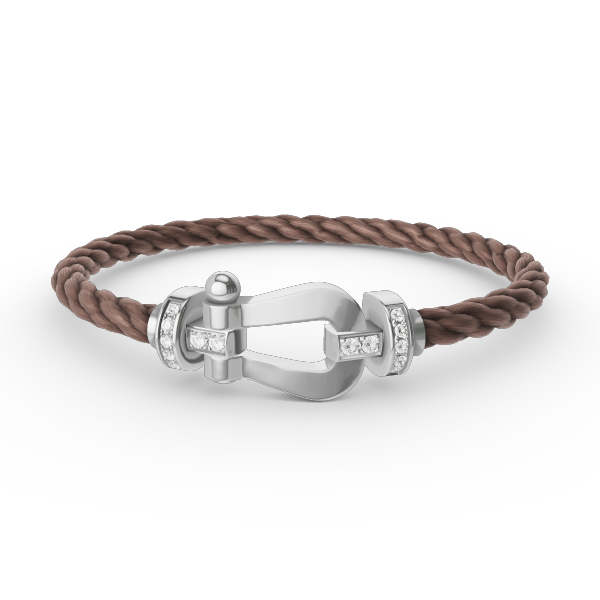 [Lumi Jewellery]FORCE LARGE HORSESHOE HALF DIAMOND BRACELET SILVER