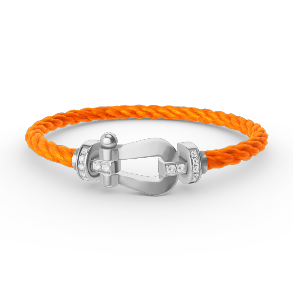 [Lumi Jewellery]FORCE LARGE HORSESHOE HALF DIAMOND BRACELET SILVER