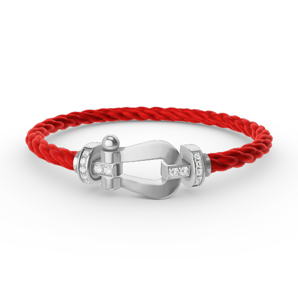 [Lumi Jewellery]FORCE LARGE HORSESHOE HALF DIAMOND BRACELET SILVER