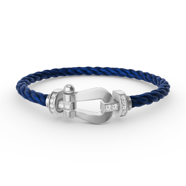 [Lumi Jewellery]FORCE LARGE HORSESHOE HALF DIAMOND BRACELET SILVER