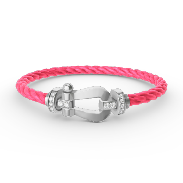 [Lumi Jewellery]FORCE LARGE HORSESHOE HALF DIAMOND BRACELET SILVER