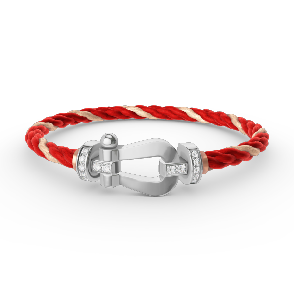 [Lumi Jewellery]FORCE LARGE HORSESHOE HALF DIAMOND BRACELET SILVER