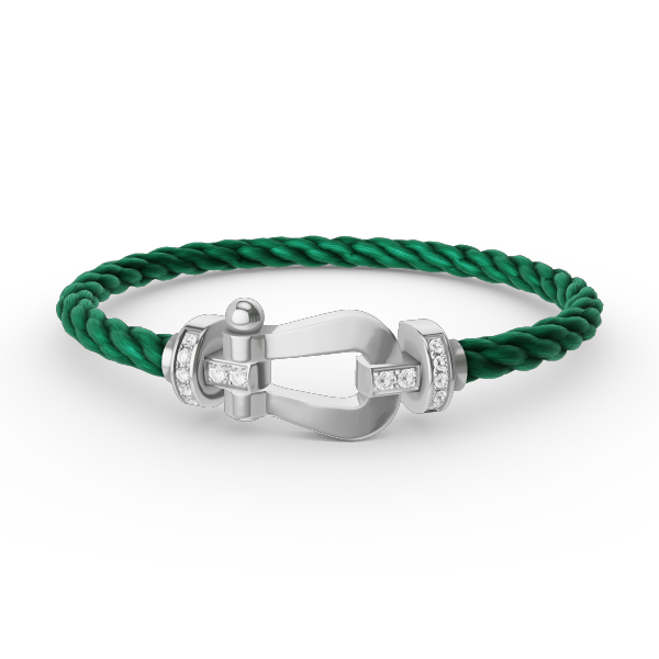 [Lumi Jewellery]FORCE LARGE HORSESHOE HALF DIAMOND BRACELET SILVER