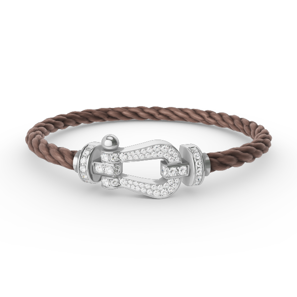[Lumi Jewellery]FORCE LARGE HORSESHOE FULL DIAMOND BRACELET SILVER