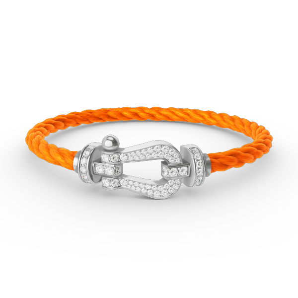 [Lumi Jewellery]FORCE LARGE HORSESHOE FULL DIAMOND BRACELET SILVER