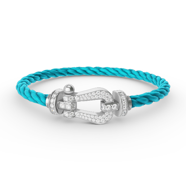 [Lumi Jewellery]FORCE LARGE HORSESHOE FULL DIAMOND BRACELET SILVER