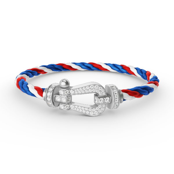 [Lumi Jewellery]FORCE LARGE HORSESHOE FULL DIAMOND BRACELET SILVER