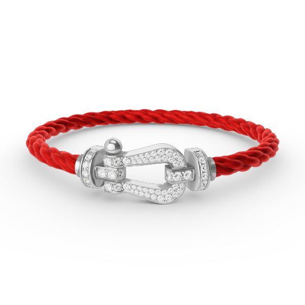 [Lumi Jewellery]FORCE LARGE HORSESHOE FULL DIAMOND BRACELET SILVER