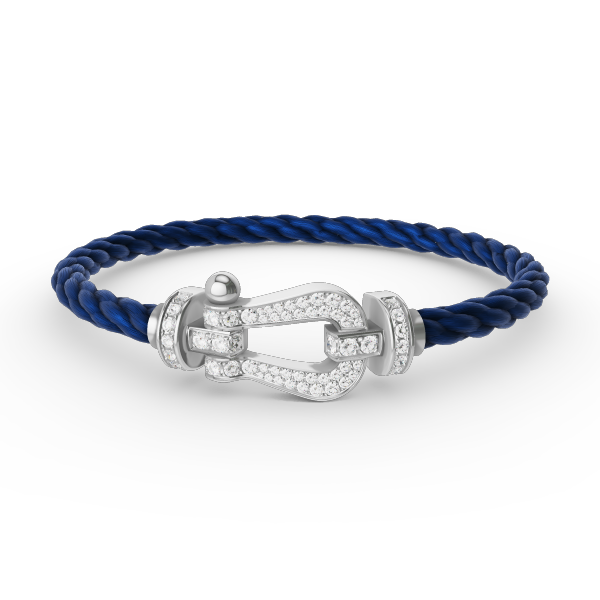 [Lumi Jewellery]FORCE LARGE HORSESHOE FULL DIAMOND BRACELET SILVER