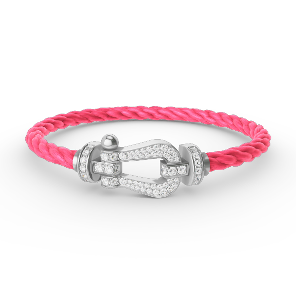 [Lumi Jewellery]FORCE LARGE HORSESHOE FULL DIAMOND BRACELET SILVER