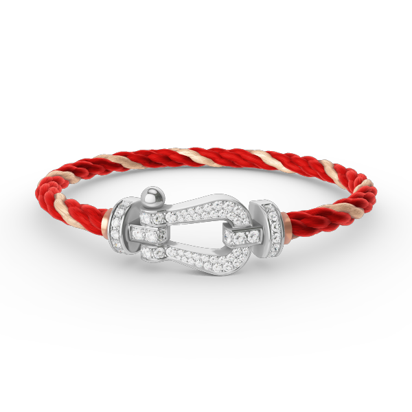 [Lumi Jewellery]FORCE LARGE HORSESHOE FULL DIAMOND BRACELET SILVER