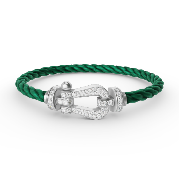 [Lumi Jewellery]FORCE LARGE HORSESHOE FULL DIAMOND BRACELET SILVER