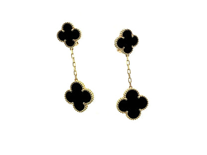 [Lumi Jewellery]CLOVER 2 MOTIFS  EARRINGS (MULTIPLE CHOICESC