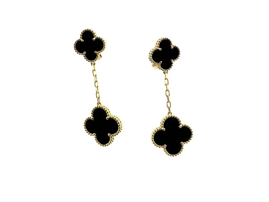 [Lumi Jewellery]CLOVER 2 MOTIFS  EARRINGS (MULTIPLE CHOICESC